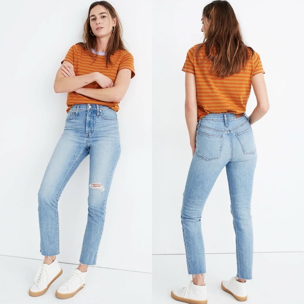 Madewell The Tall Perfect Vintage Jean‎ Comfort Stretch Size 25T Style AJ323 25
